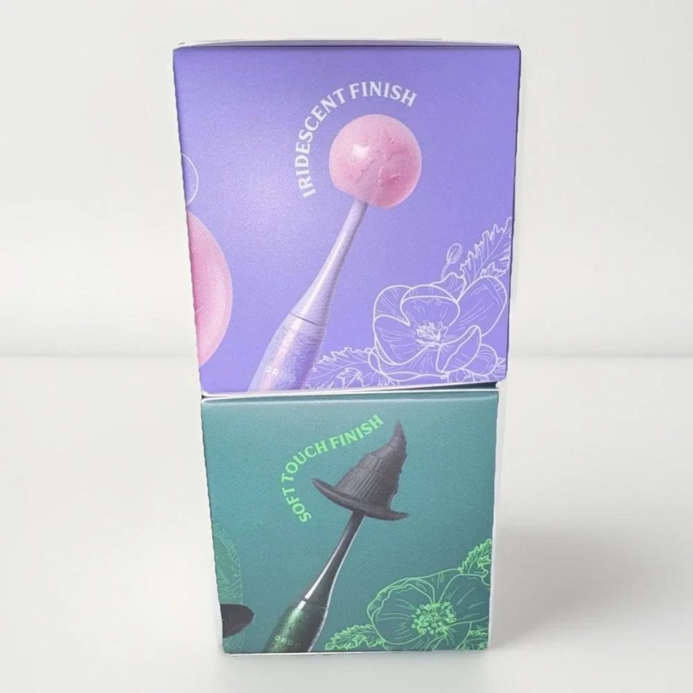 Ordo x Wicked Elphaba & Glinda Sonic Lite‎ Toothbrush Toppers - PAIR (NIB)